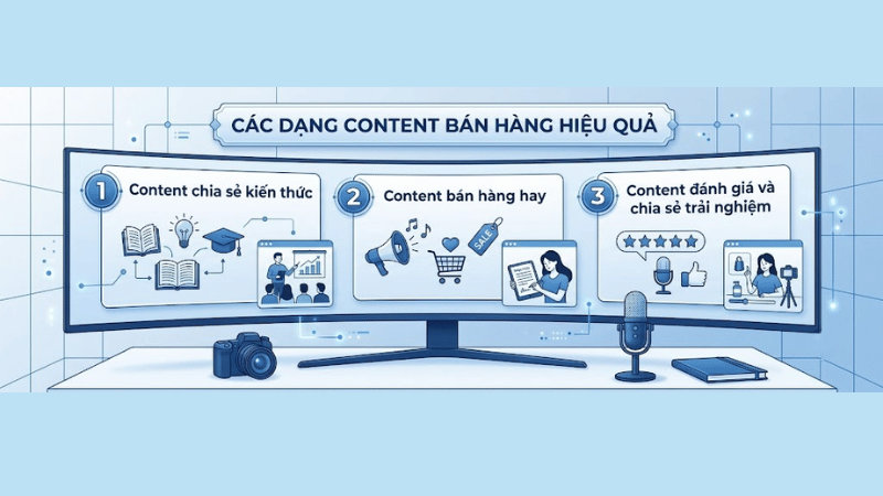 Các Dạng Content Bán Hàng Hiệu Quả
