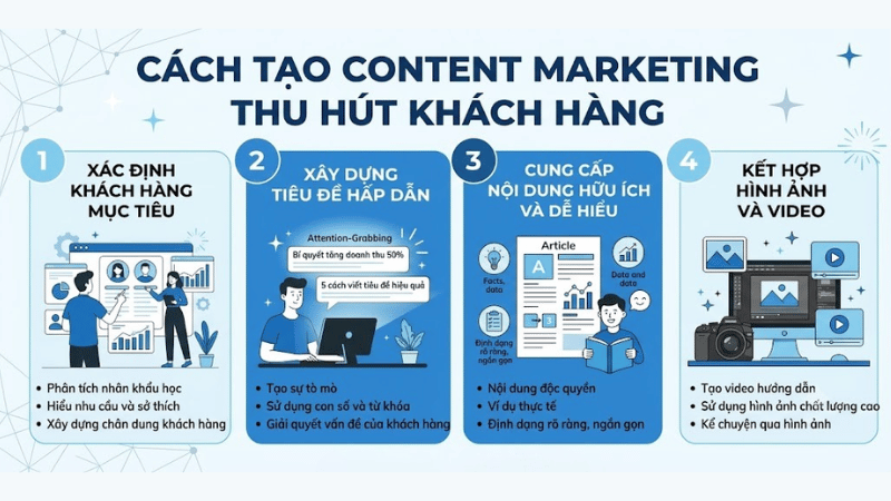 Cách Tạo Content Marketing Thu Hút Khách Hàng